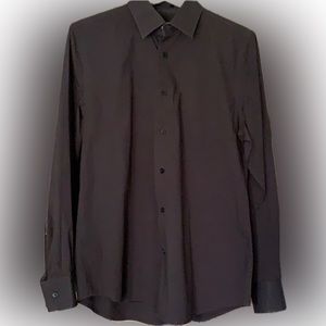 Express Men’s 1MX Fit Brown Dress Shirt 15.5 Neck 34/35 Sleeve